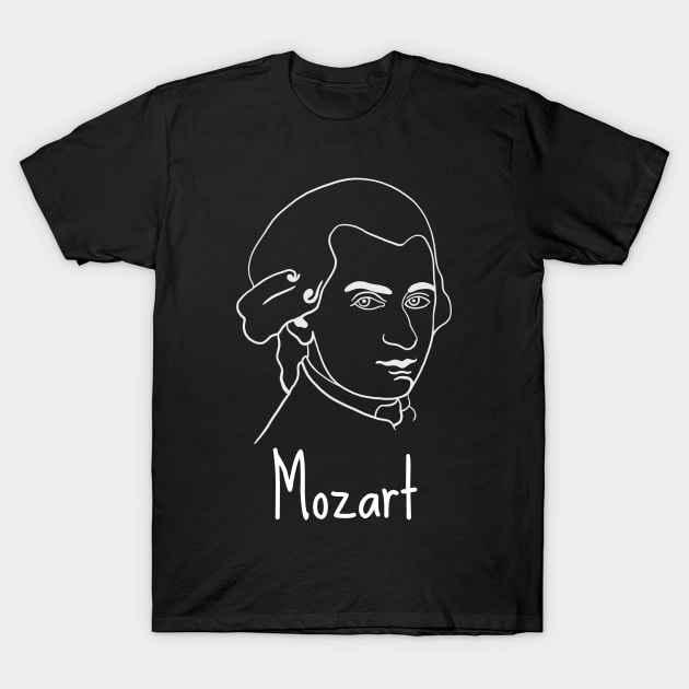 Wolfgang Amadeus Mozart - Austrian Classical Music Composer T-Shirt by isstgeschichte